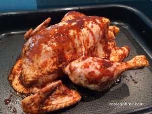 Chicken with harissa marinade