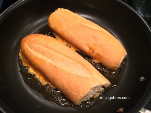 Frying Roti John