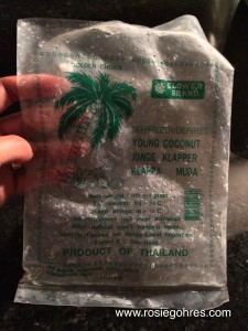 coconut meat in packet